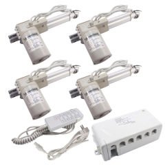 Kumandalı Koltuk / Yatak Motoru Seti - 4 Motorlu